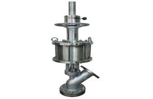 不锈钢气动带手动放料阀